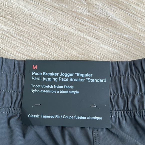 Lululemon Pace Breaker Pant men’s ColourGraphite Grey - Picture 9 of 12